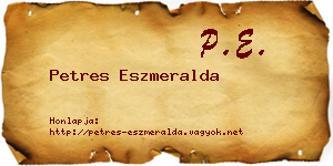 Petres Eszmeralda névjegykártya